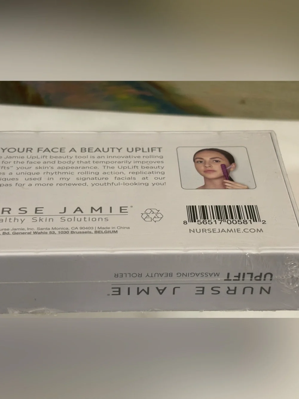 Nurse Jaime Uplift Massaging Beauty Roller Rose Gold Facial Toning New Sealed